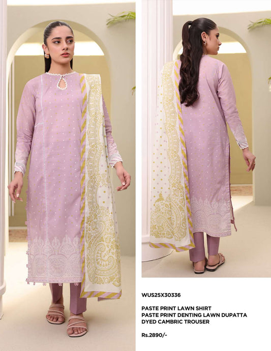 Zellbury Un-Stitched Lawn Collection '25 Wus25X30336