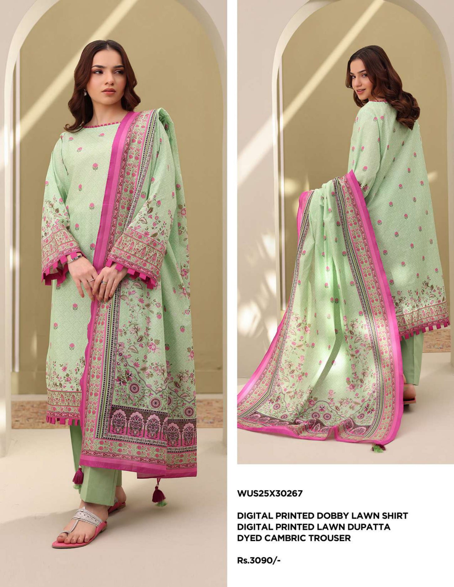 Zellbury Un-Stitched Lawn Collection '25 Wus25X30267