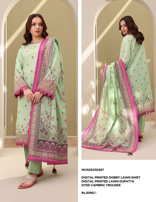 Zellbury Un-Stitched Lawn Collection '25 Wus25X30267