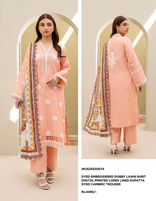 Zellbury Un-Stitched Lawn Collection '25 Wus25X30074