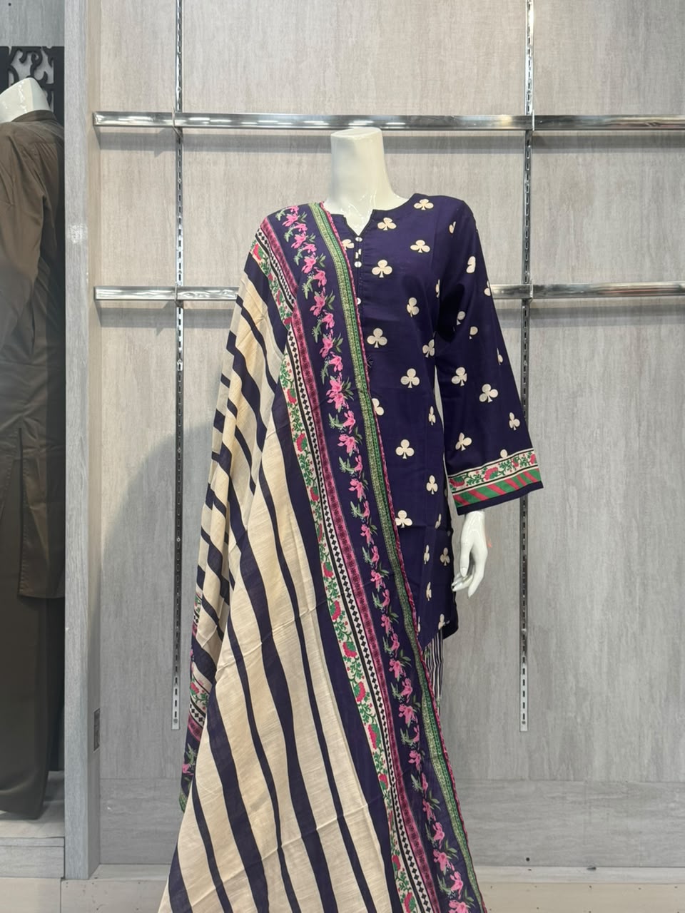 3Pc  Ready To Wear Khaddar By Sadabahar (D-02)