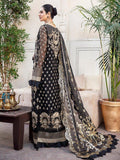 Afrozeh Shehnai Luxury Wedding Chiffon Unstitched 3pc Suit - Aab Gina