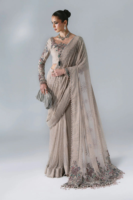 Mbroidered By Maria.b Wedding Formals -BD-3103-Moon Grey-Default