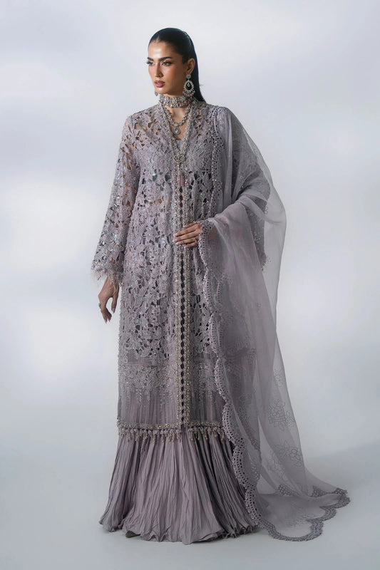 Mbroidered By Maria.b Wedding Formals -BD-3105-Dusty Lilac-Default