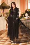 ROYALE TEA AFFAIR CHIFFON UNSTITCHED COLLECTION'26 ( MPC-26-204-Black )