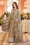 ROYALE TEA AFFAIR CHIFFON UNSTITCHED COLLECTION'26 ( MPC-26-203-Warm Beige )