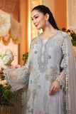 ROYALE TEA AFFAIR CHIFFON UNSTITCHED COLLECTION'26 ( MPC-26-206-Muted Blue )
