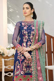 Plush La Roza by Imrozia Premium Embroidery Suit L-246 Florral Ripples