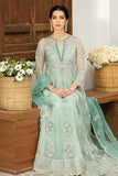 Plush La Roza by Imrozia Premium Embroidery Suit L-250 Dove Petals
