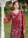 Ramsha Minhal Luxury Chiffon Unstitched 3Pc Embroidered Suit M-410