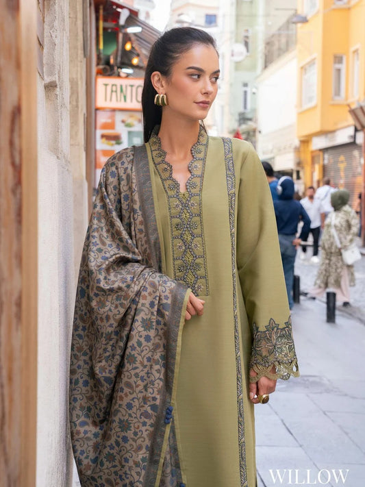Meet Me In Istanbul by Rang Rasiya Unstitched Khaddar 3Pc Suit - WILLOW