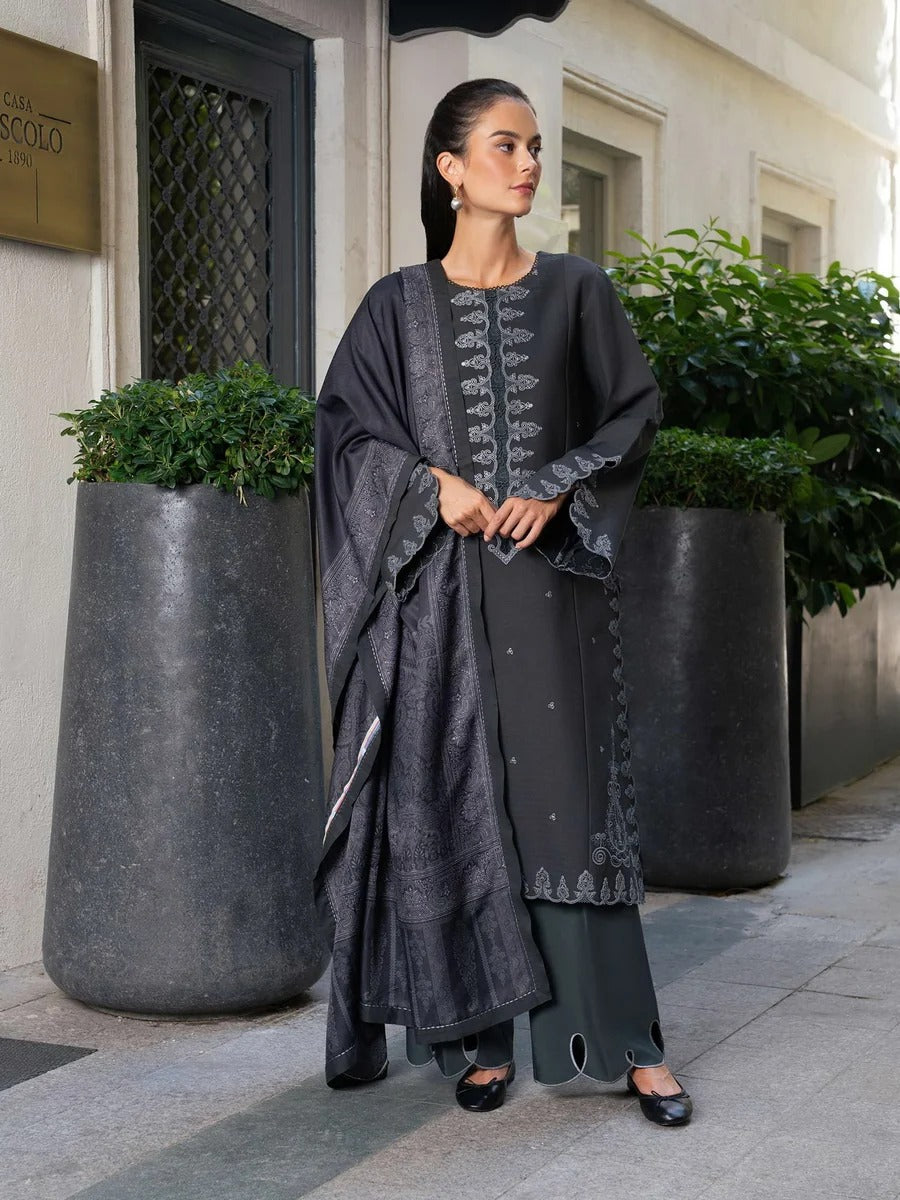 Meet Me In Istanbul by Rang Rasiya Unstitched Khaddar 3Pc Suit -  SLATE