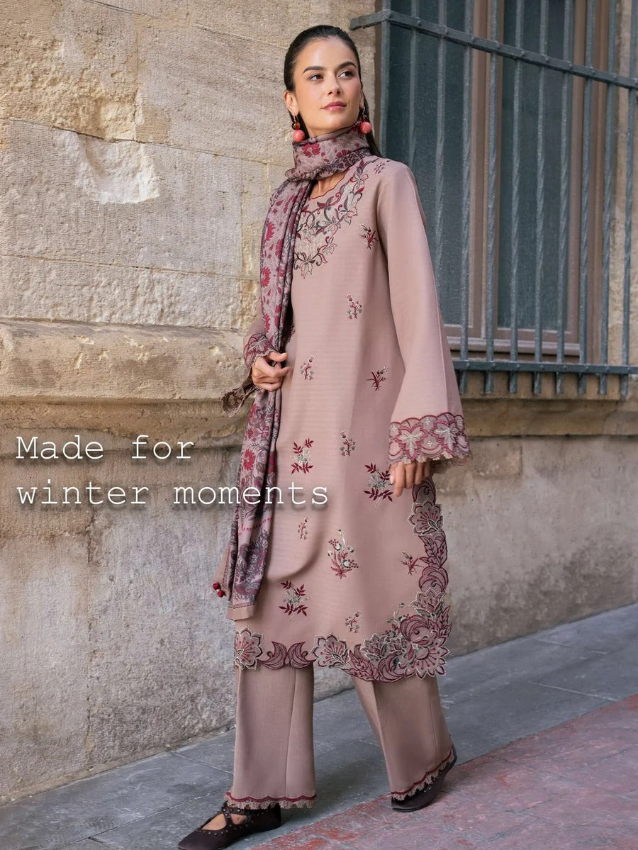 Meet Me In Istanbul by Rang Rasiya Unstitched Khaddar 3Pc Suit - BLOOM