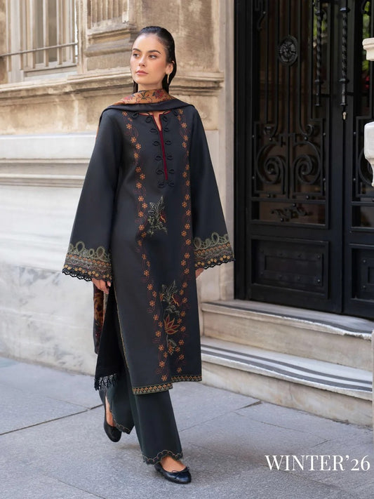 Meet Me In Istanbul by Rang Rasiya Unstitched Khaddar 3Pc Suit - VELORA