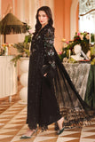 ROYALE TEA AFFAIR CHIFFON UNSTITCHED COLLECTION'26 ( MPC-26-204-Black )