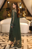 ROYALE TEA AFFAIR CHIFFON UNSTITCHED COLLECTION'26 ( MPC-26-207-Pine Green )