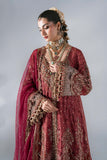 Mbroidered By Maria.b Wedding Formals -BD-3108-Deep Salmon pink-Default