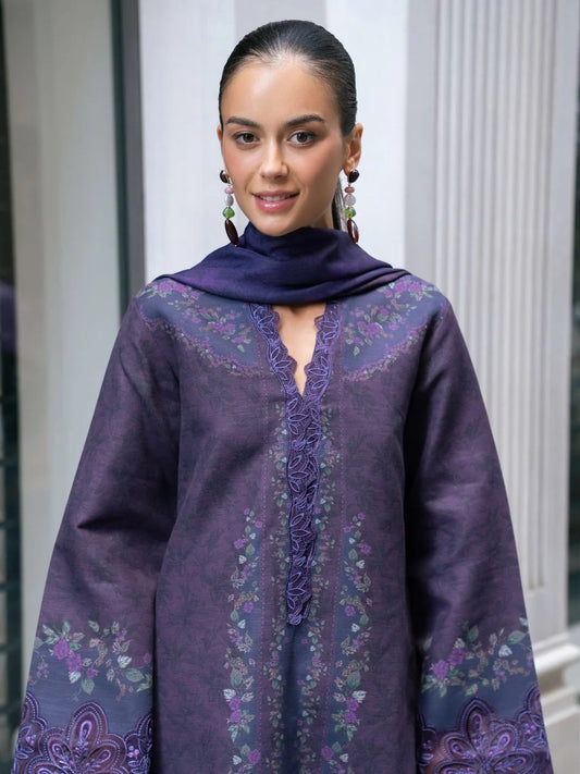 Meet Me In Istanbul by Rang Rasiya Unstitched Khaddar 3Pc Suit -  VELA