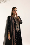 Emaan Adeel Zarposh Embroidered Velvet Unstitched 3Pc Suit - RAZIA