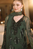 ROYALE TEA AFFAIR CHIFFON UNSTITCHED COLLECTION'26 ( MPC-26-207-Pine Green )