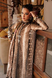 3 Piece Unstitched Embroidered Dobby Linen Suit By M.Prints Vol-31  ( 05-B )