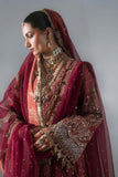 Mbroidered By Maria.b Wedding Formals -BD-3108-Deep Salmon pink-Default