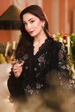 ROYALE TEA AFFAIR CHIFFON UNSTITCHED COLLECTION'26 ( MPC-26-204-Black )