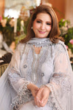 ROYALE TEA AFFAIR CHIFFON UNSTITCHED COLLECTION'26 ( MPC-26-206-Muted Blue )