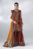Mbroidered By Maria.b Wedding Formals -BD-3104-Maroon Crimson-Default