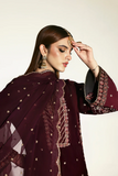 Emaan Adeel Zarposh Embroidered Velvet Unstitched 3Pc Suit - KANWAL