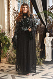 ROYALE TEA AFFAIR CHIFFON UNSTITCHED COLLECTION'26 ( MPC-26-204-Black )