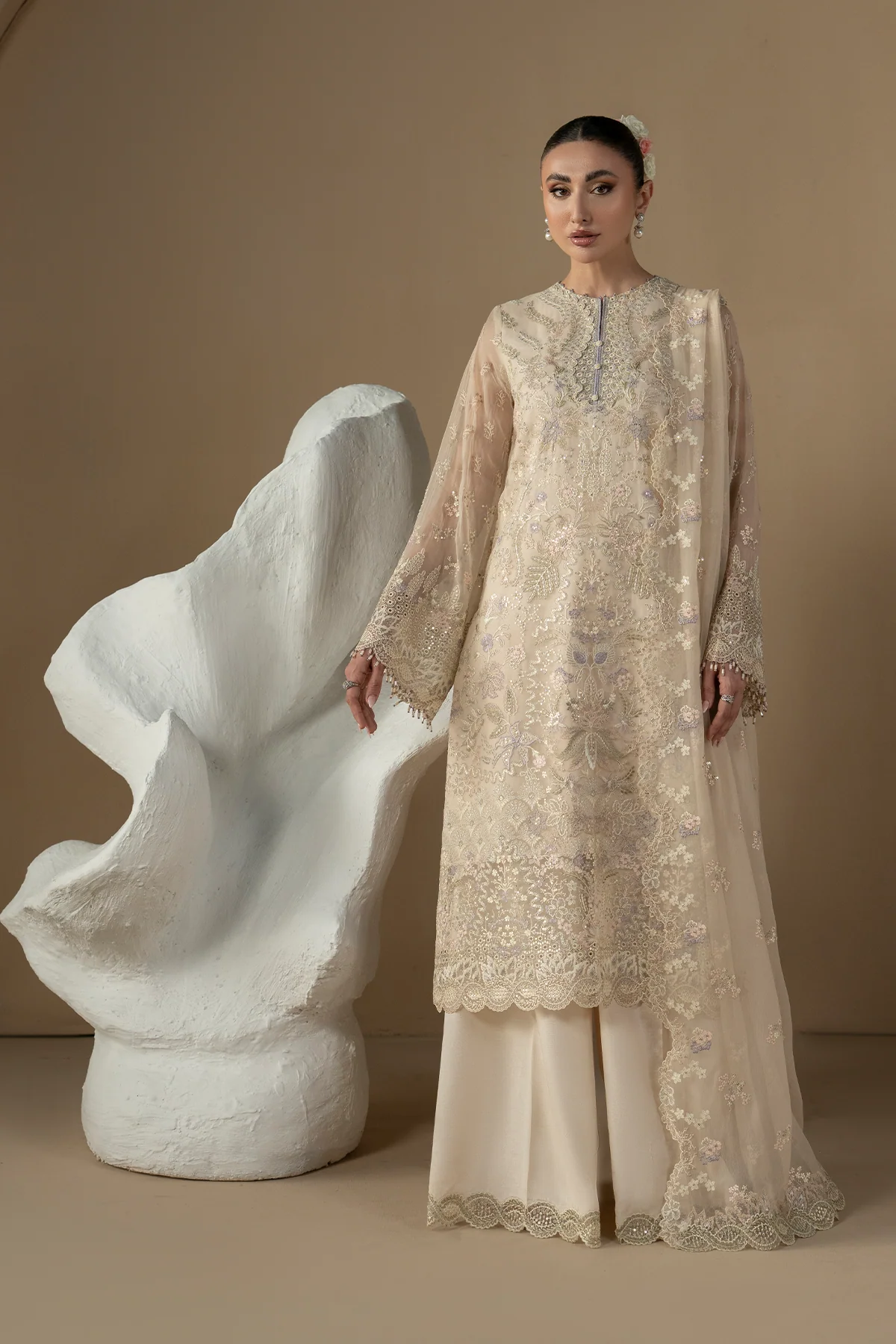 Purkashish By lavish - Pearl Ivory