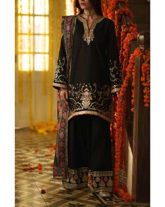 Mubarak - Festive Collection by Casuallite RTW Embroidered Viscose Silk (Zarveen)