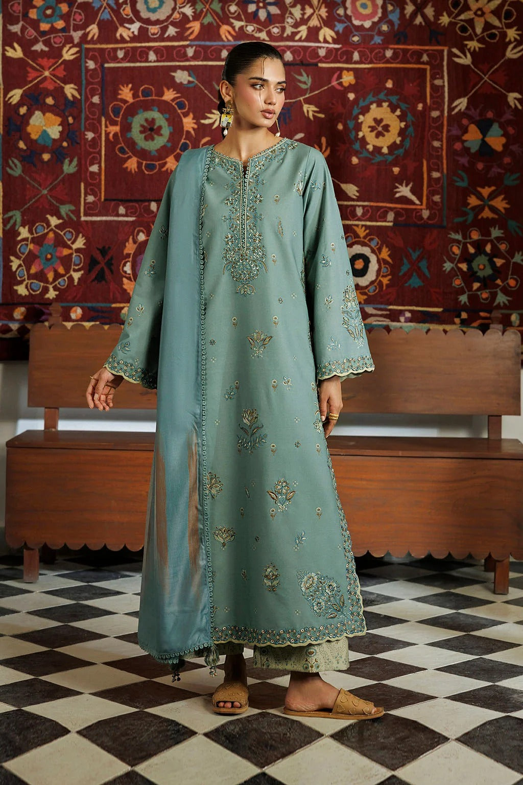 Pre-Fall'26 By Iznik Printed Viscose Linen ( IPF-24 )
