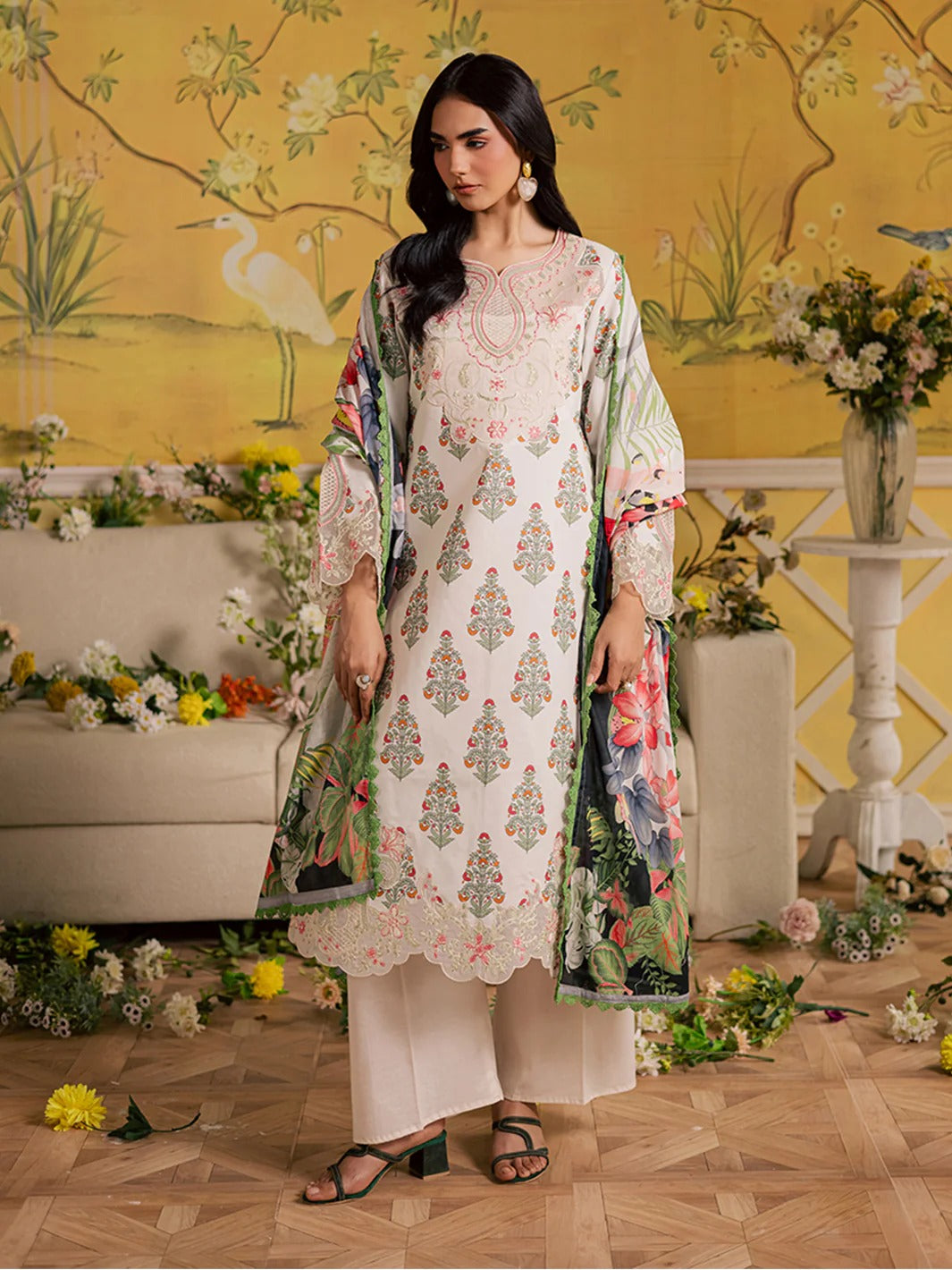 Afsana Lawn '26 By Mahnur AL-08