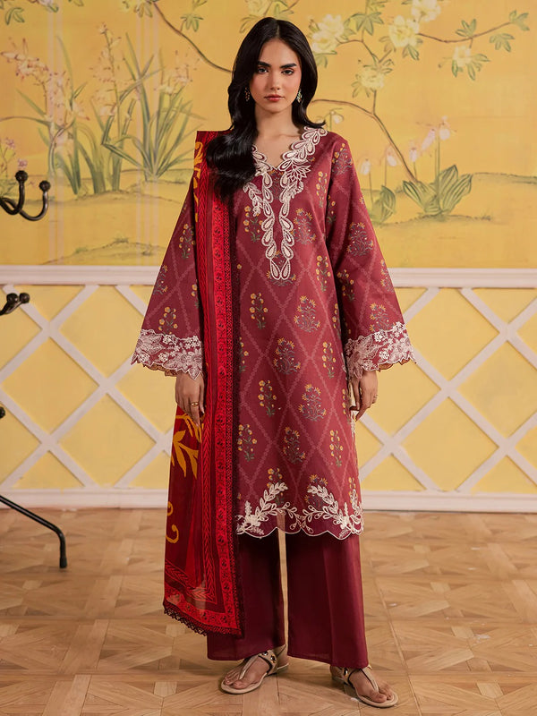 Afsana Lawn '26 By Mahnur AL-09