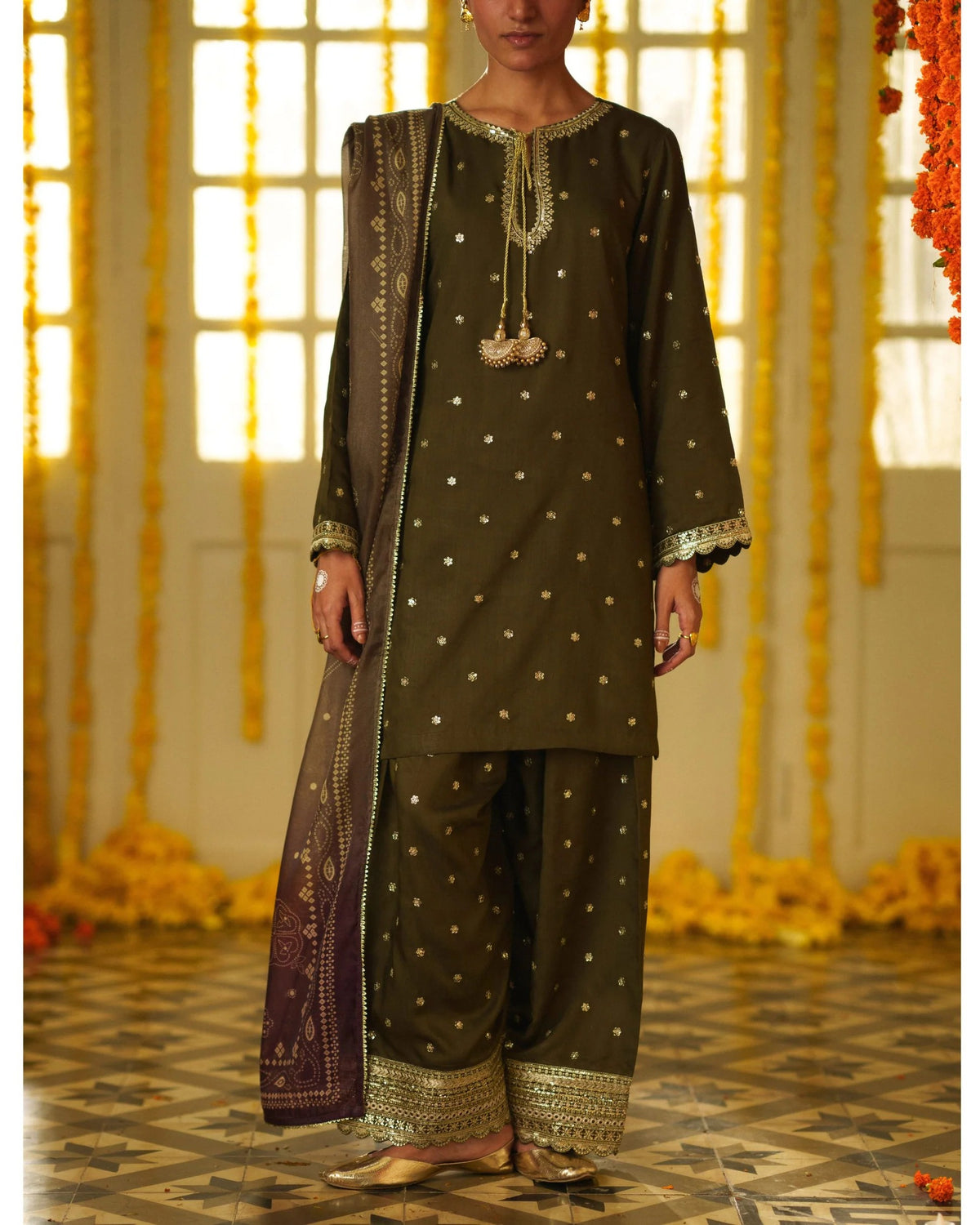 Mubarak - Festive Collection by Casuallite RTW Embroidered Viscose Silk (Mehreen)
