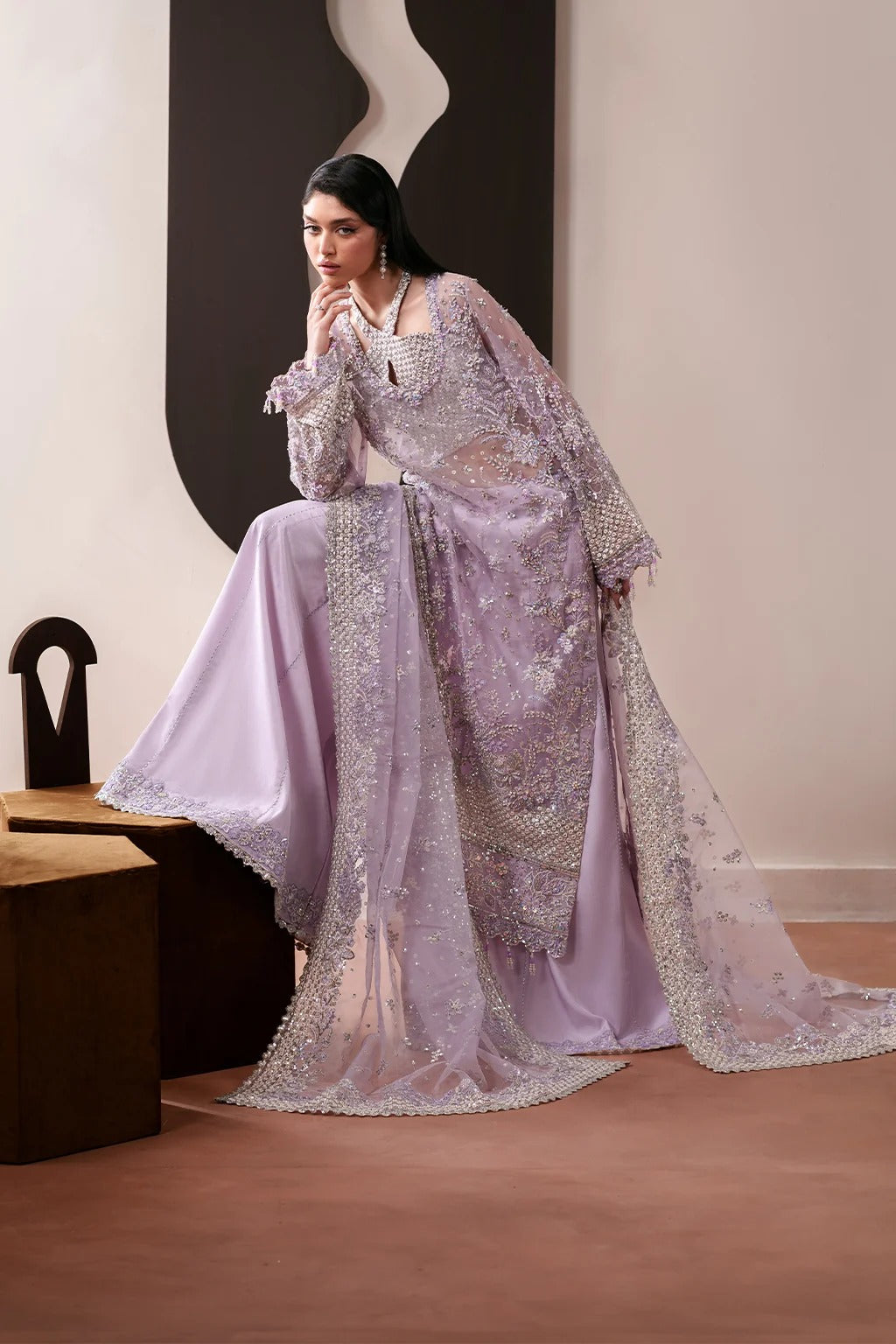 Starlit Starlit Jewels By Emaan Adeel ( Lapis ) – Anarkali Fabrics