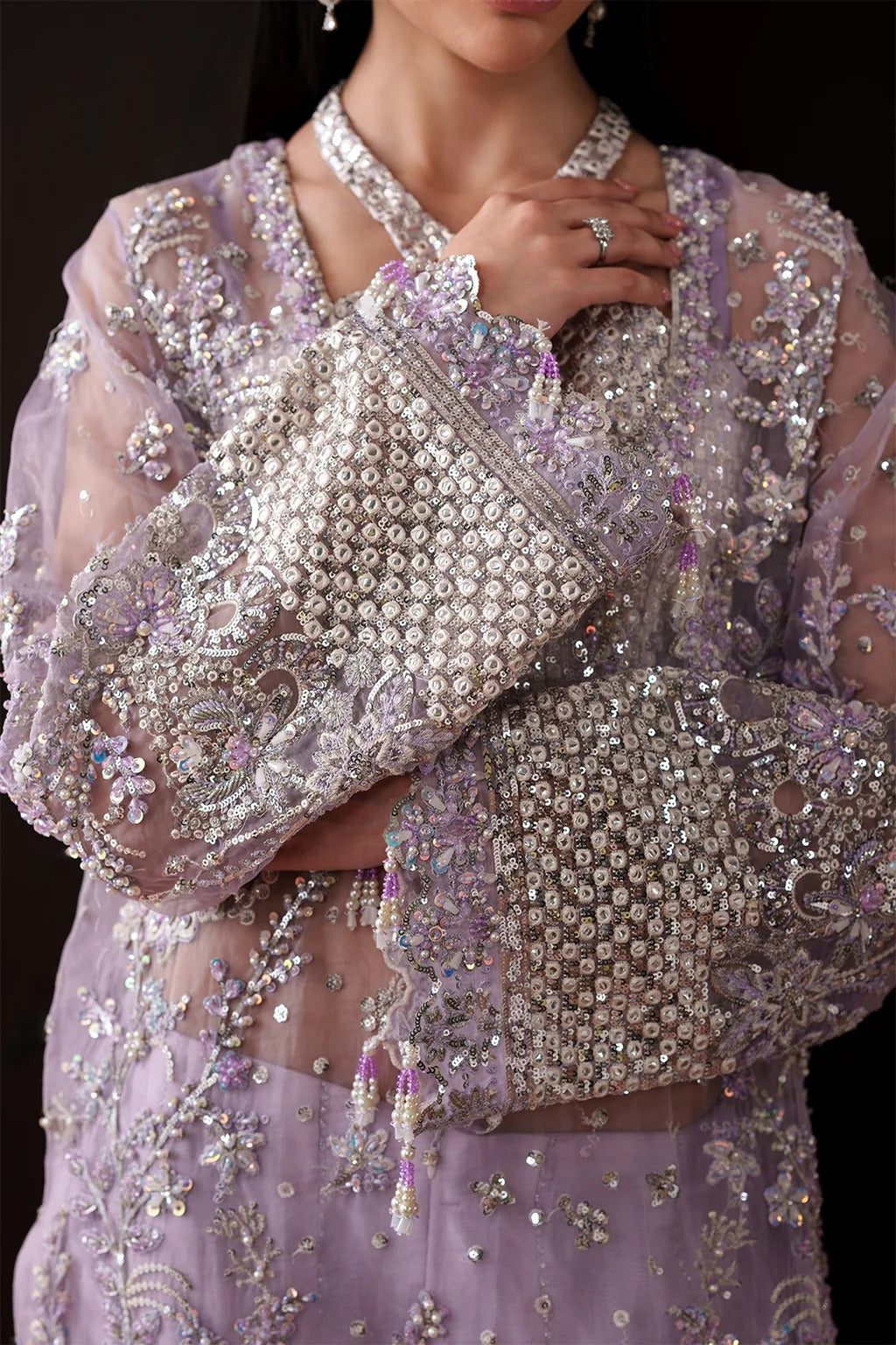 Starlit Starlit Jewels By Emaan Adeel ( Lapis ) – Anarkali Fabrics