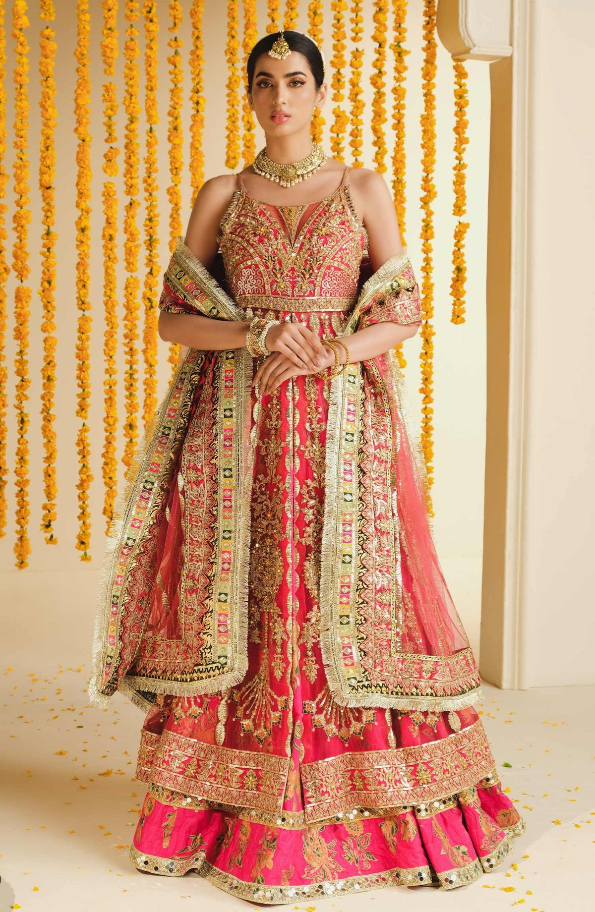 Shamrock Premium Bridal Lehenga By Maryum N Maria - Surai