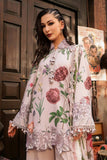 3 Piece Unstitched Embroidered Dobby Linen Suit By M.Prints Vol-31  ( 09-A )