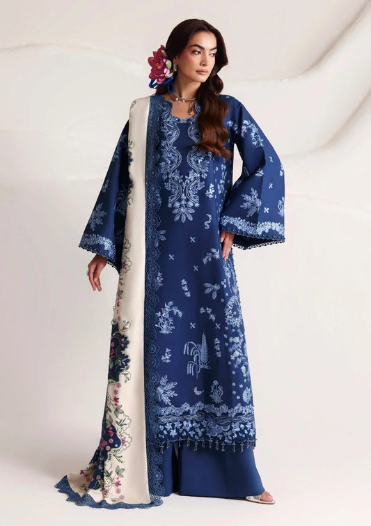 Seraphine Edit 26 Winter By Naqsh ( Nile Blue-00272 )