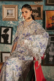 3 Piece Unstitched Embroidered Dobby Linen Suit By M.Prints Vol-31  ( 04-A )
