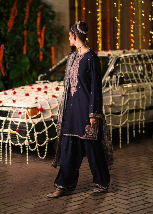 Chand Bali by Casuallite RTW Embroidered Viscose Silk (Husn e Mah)