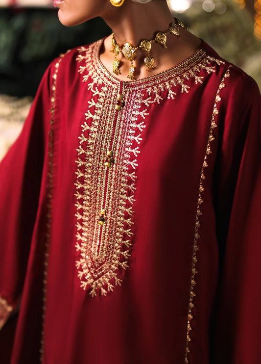 Chand Bali by Casuallite RTW Embroidered Viscose Silk (Waqar e Surkh)