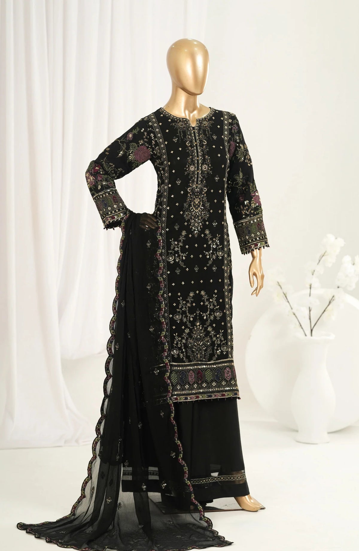 Afsanay Luxury Collection By Sadabahar Vol-3 ( CF-13  Black)
