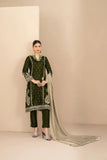 MILAN 3pcs Un-Stitched Fancy Heavy Emb Velvet [D-5713]