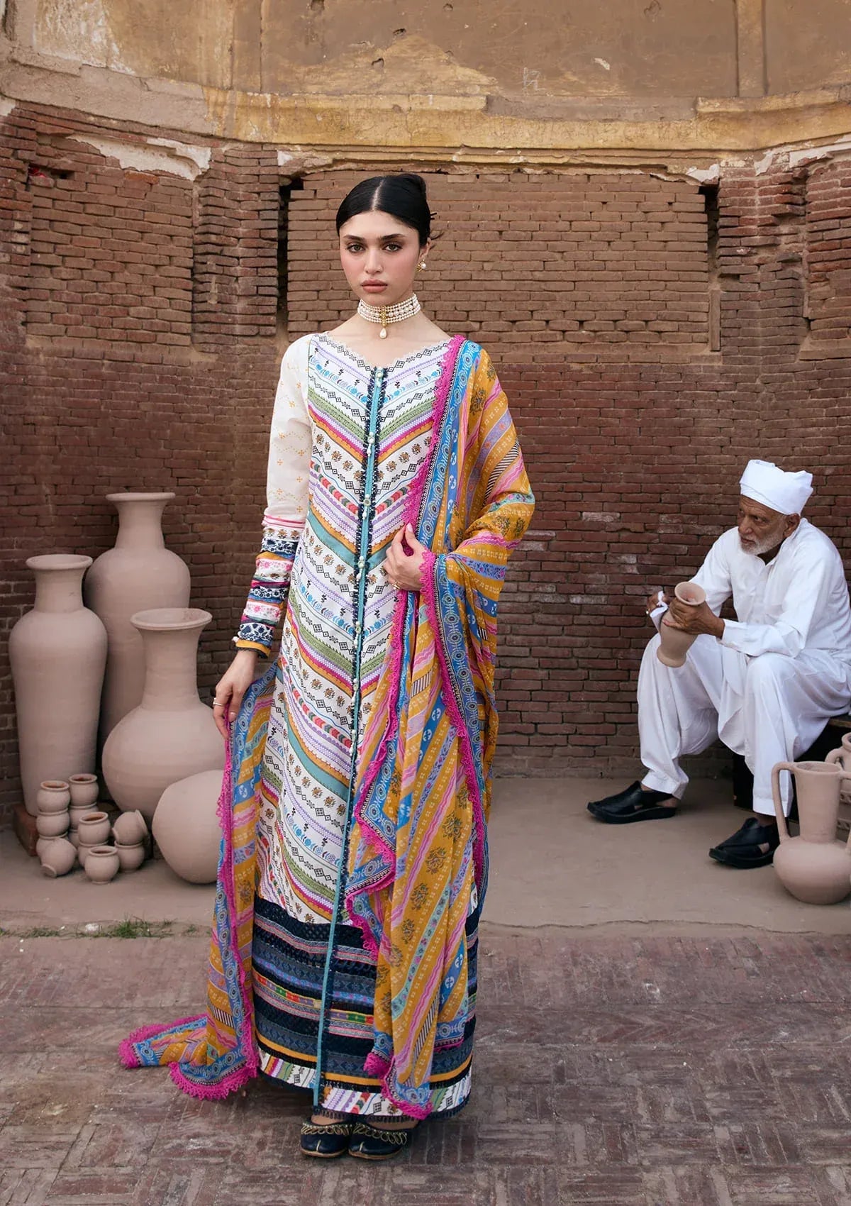 AANGAN PRINTS CHIFFON '26 By Kahf (KPS-2A)