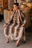 3 Piece Unstitched Embroidered Dobby Linen Suit By M.Prints Vol-31  ( 05-B )