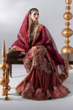 Mbroidered By Maria.b Wedding Formals -BD-3108-Deep Salmon pink-Default
